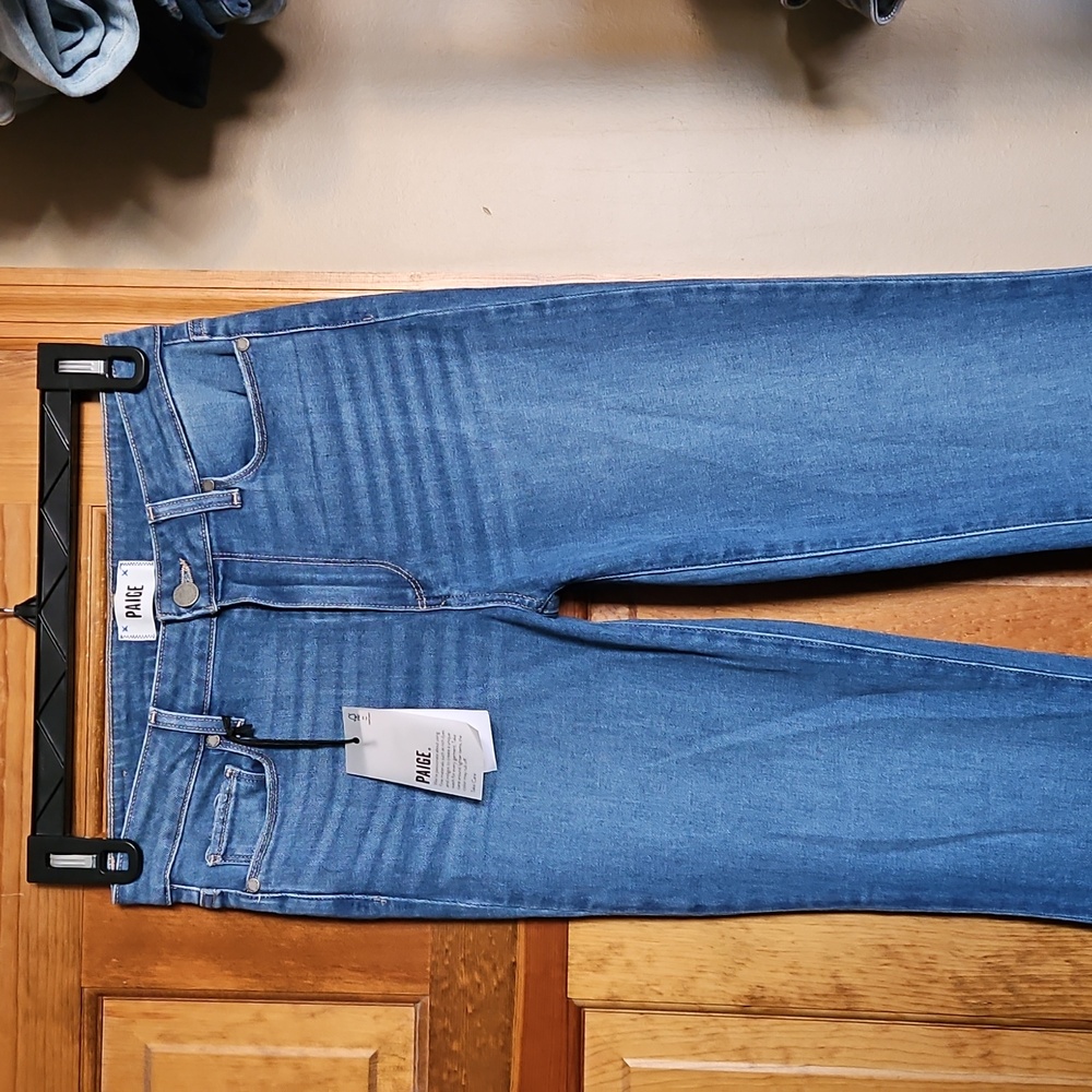 NWT PAIGE High-Rise Bell Canyon Flared Jeans - Picture 4 of 12